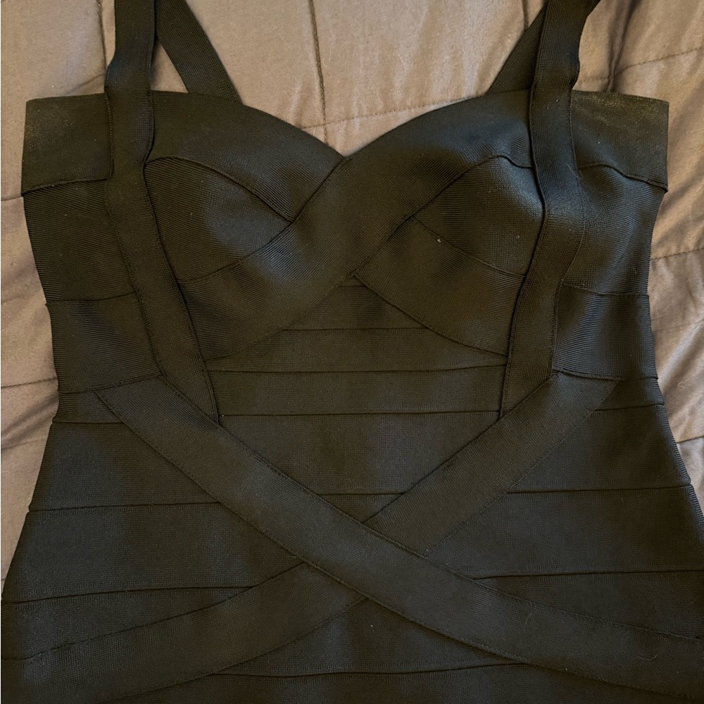 Elegant Black Bandage Dress